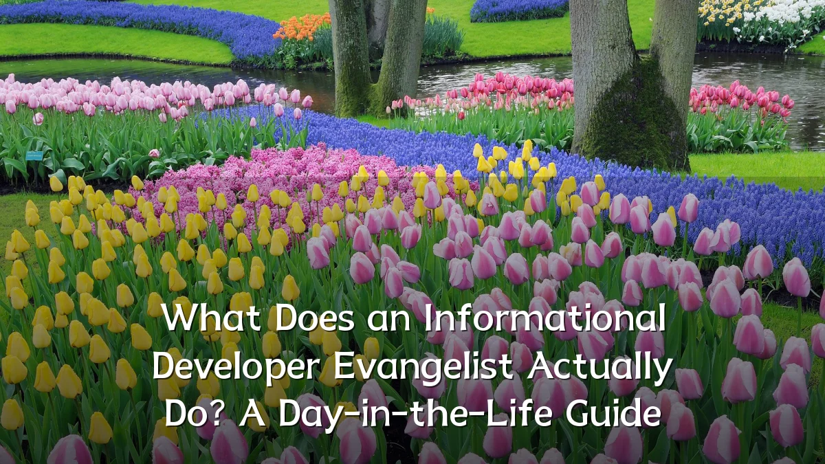 What Does an Informational Developer Evangelist Actually Do? A Day-in-the-Life Guide