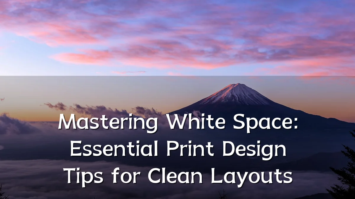 Mastering White Space: Essential Print Design Tips for Clean Layouts