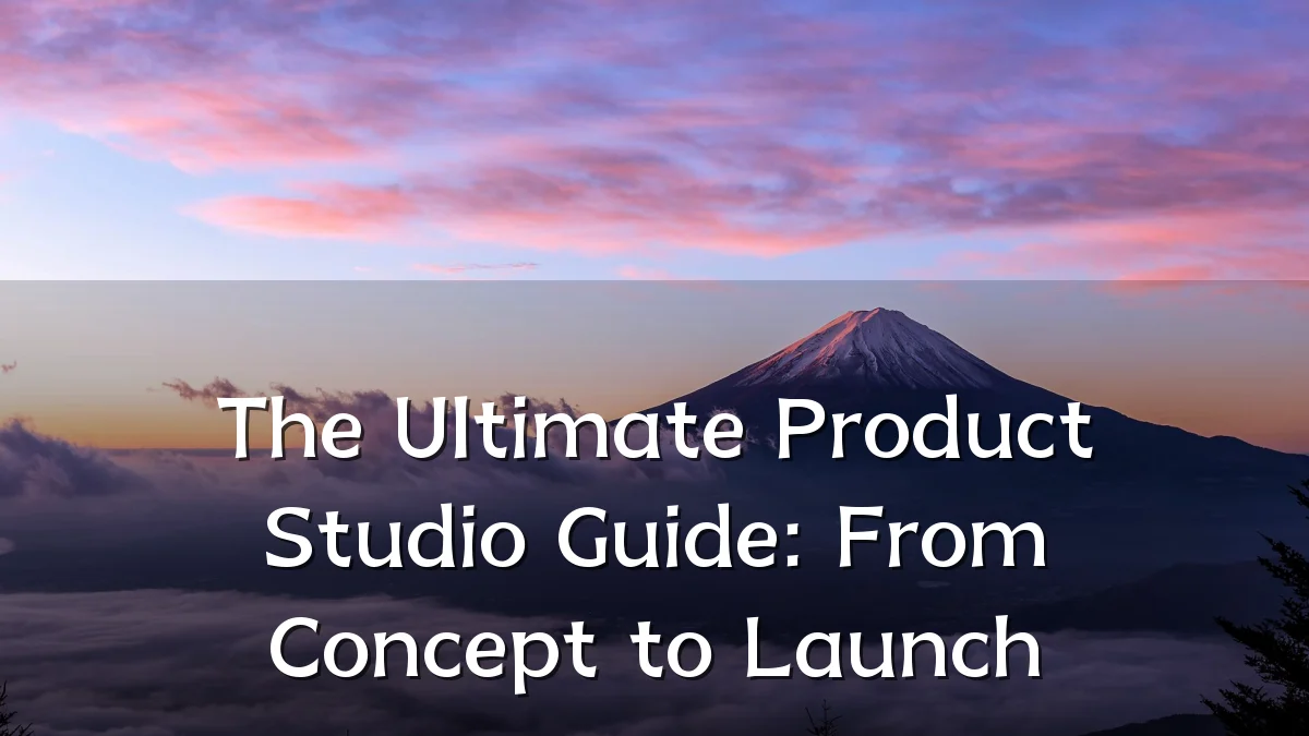 The Ultimate Product Studio Guide: From Concept to Launch