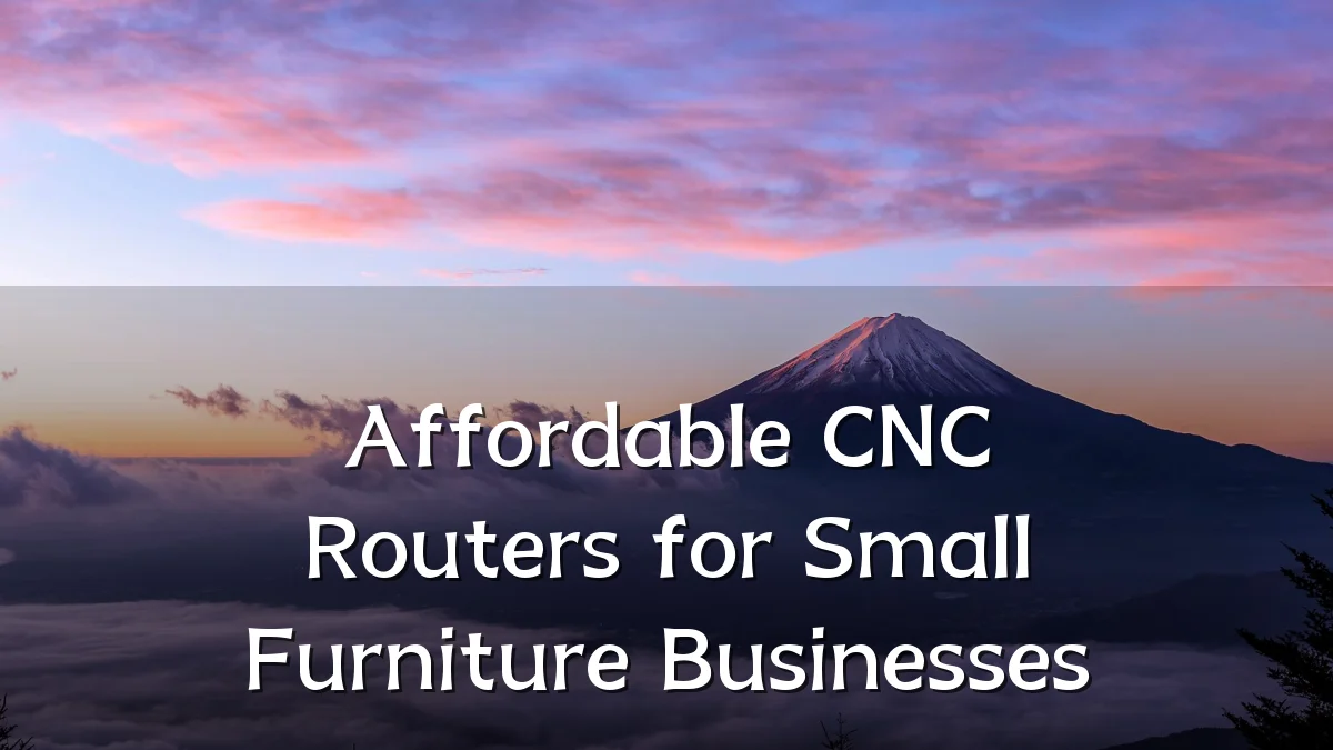 Affordable CNC Routers for Small Furniture Businesses