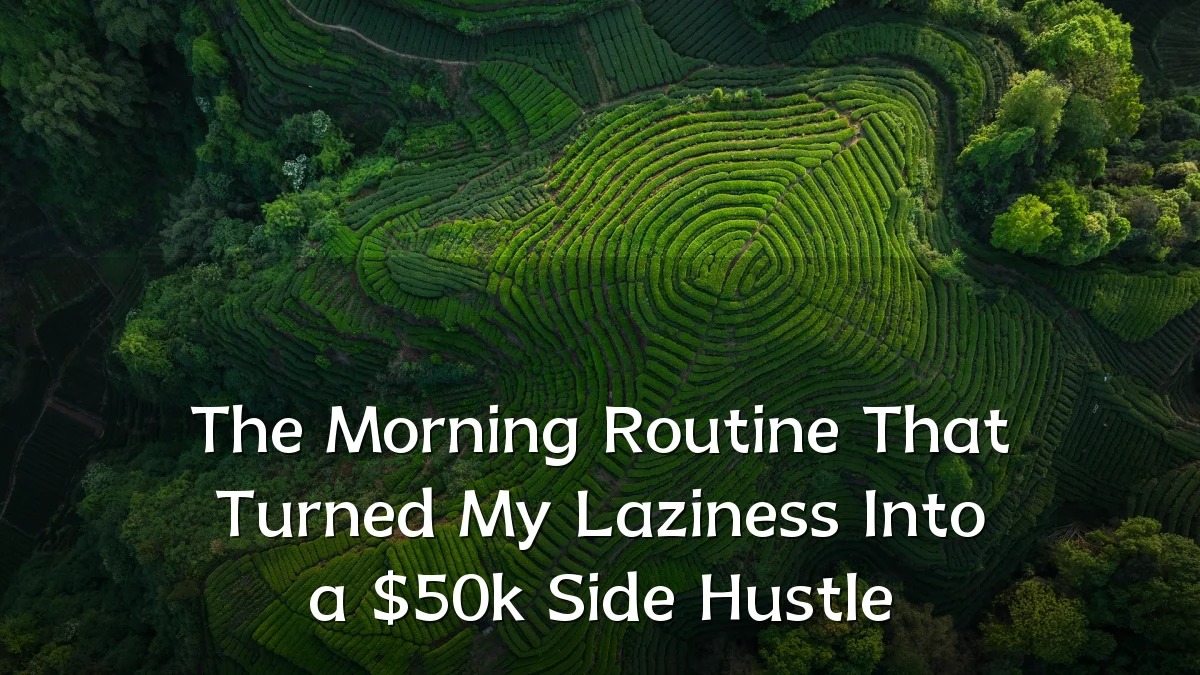 The Morning Routine That Turned My Laziness Into a $50k Side Hustle