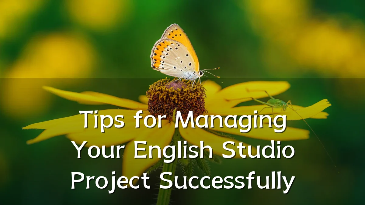 Tips for Managing Your English Studio Project Successfully